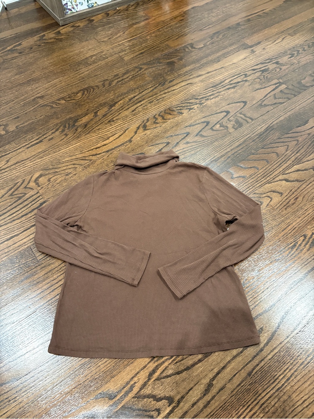 Old Navy Brown Ribbed Long Sleeve Turtleneck Tee
